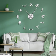 Clock Stickers Spiral Mirror My Wall Clock