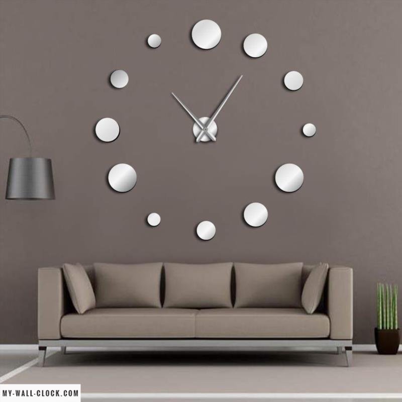 Clock Stickers Spiral Mirror My Wall Clock