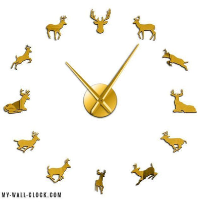 Clock Stickers Wild deer My Wall Clock