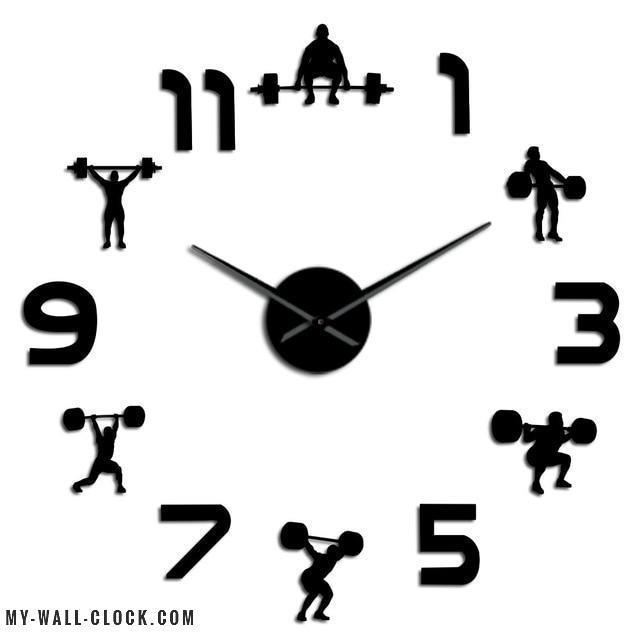 Clock Work Out Stickers My Wall Clock