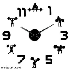 Clock Work Out Stickers My Wall Clock