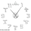 Clock Work Out Stickers My Wall Clock