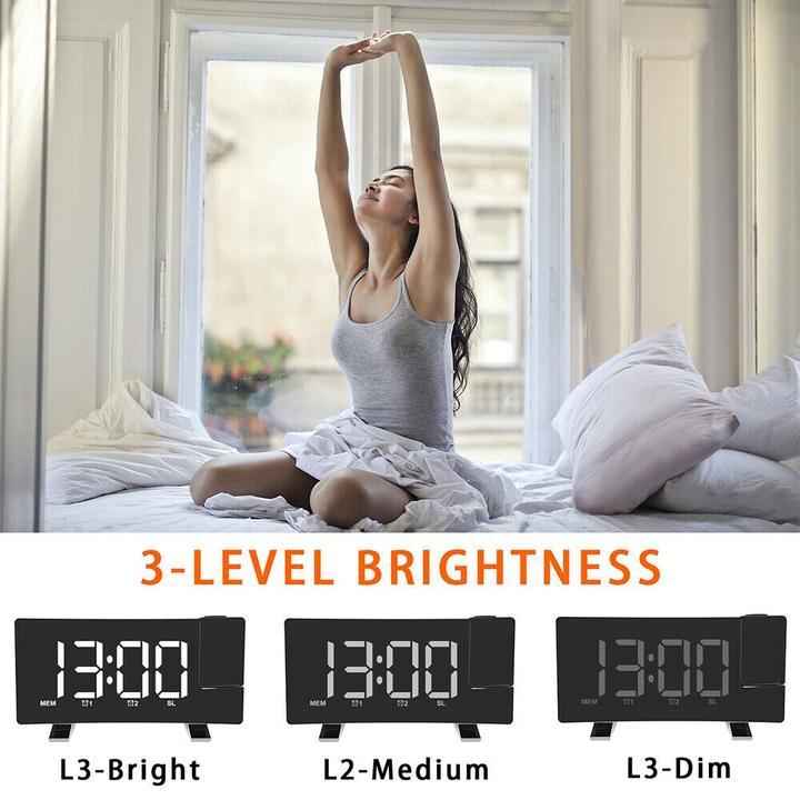 Color Changing Projection Alarm Clock My Wall Clock