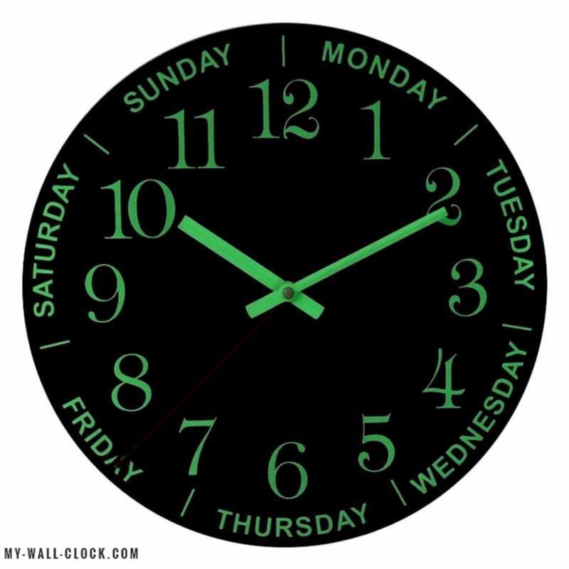 Day of the Week Illuminated Wall Clock | My Wall Clock