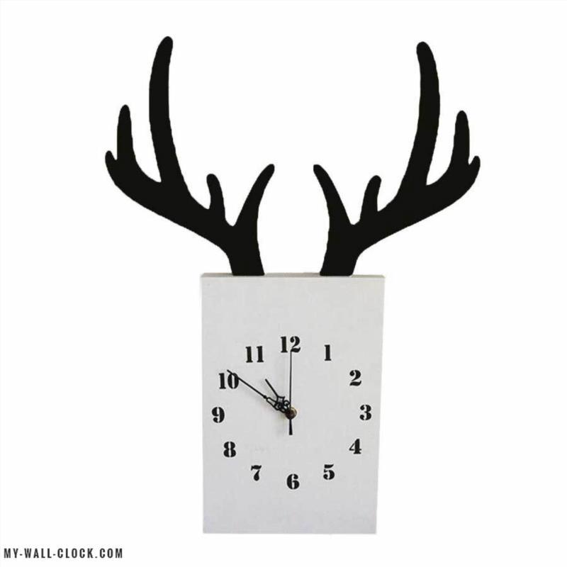 Deer Antler Design Clock My Wall Clock