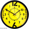 Design clock Black and yellow My Wall Clock