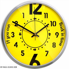 Design clock Black and yellow My Wall Clock