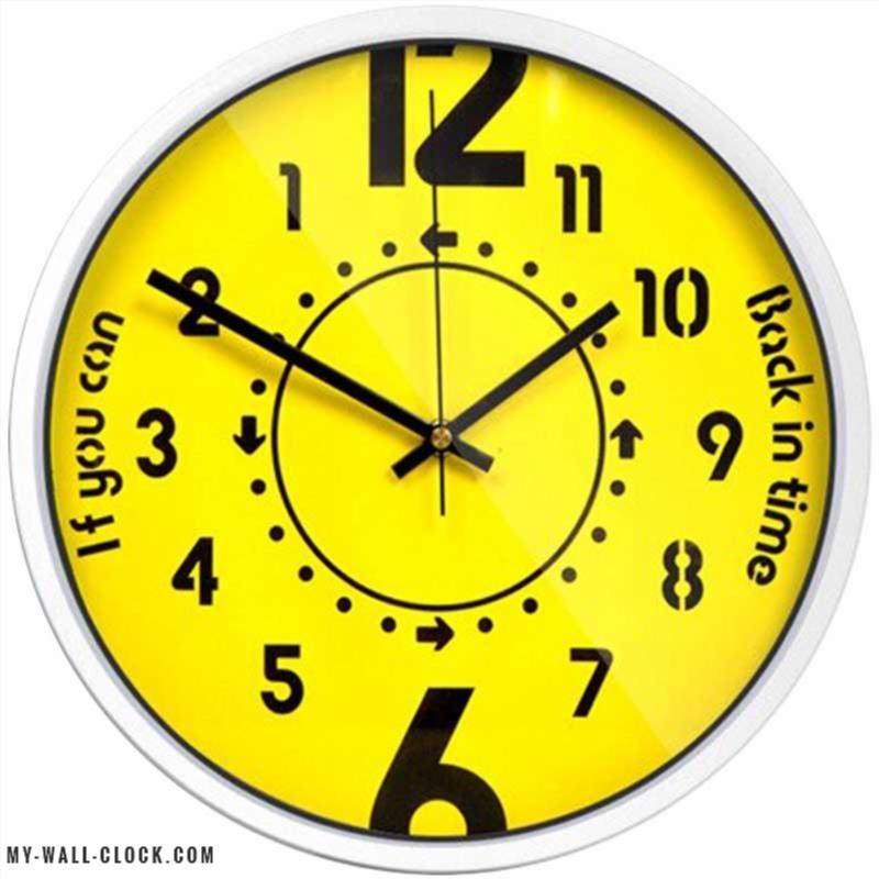 Design clock Black and yellow My Wall Clock