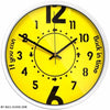 Design clock Black and yellow My Wall Clock