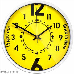Design clock Black and yellow My Wall Clock