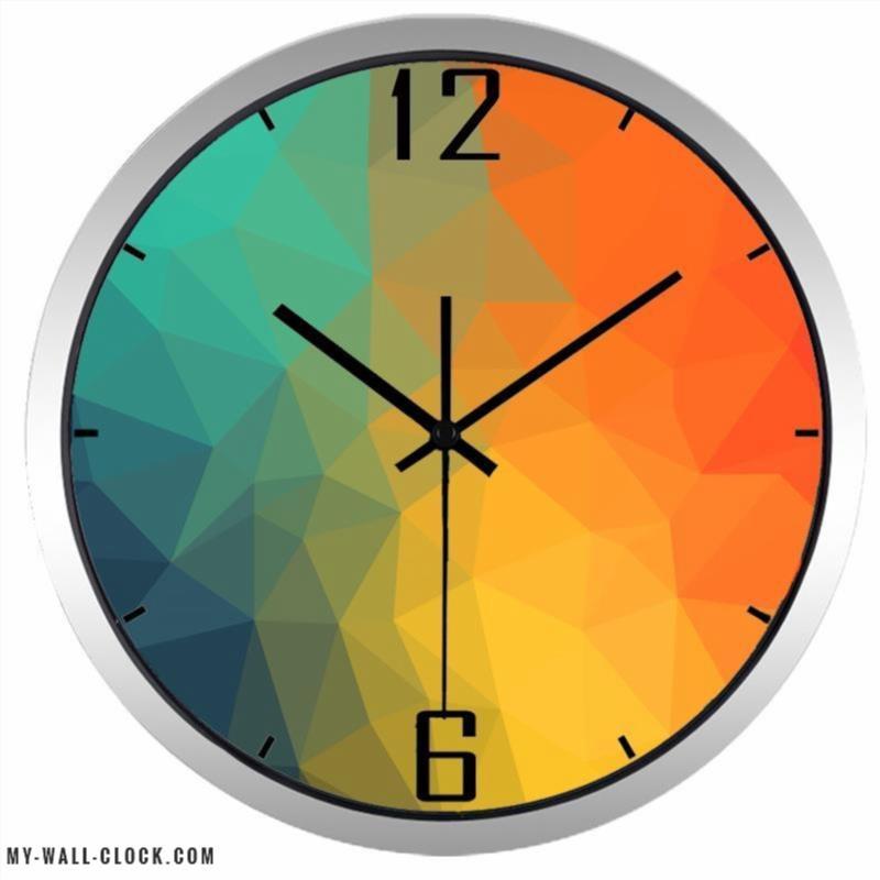 Design Clock Cascade Coloured My Wall Clock