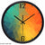 Design Clock Cascade Coloured My Wall Clock
