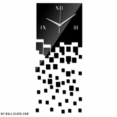 Design Clock Disintegration Effect My Wall Clock
