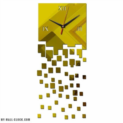 Design Clock Disintegration Effect My Wall Clock