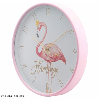 Design Clock Flamingos Rose My Wall Clock