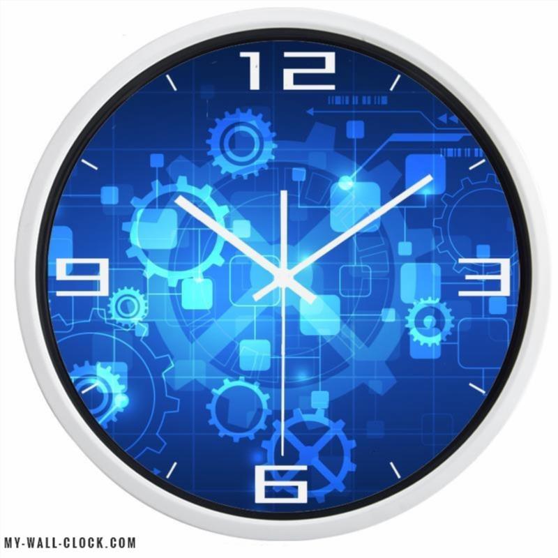 Design Clock Futuristic Gears My Wall Clock
