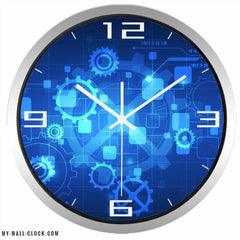 Design Clock Futuristic Gears My Wall Clock