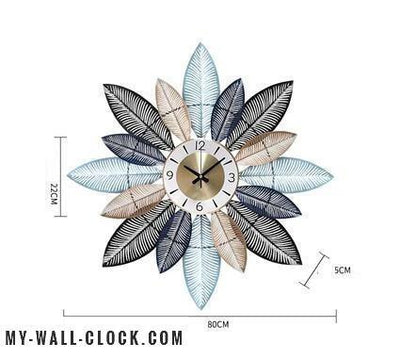 Design Clock Giant Leaves My Wall Clock