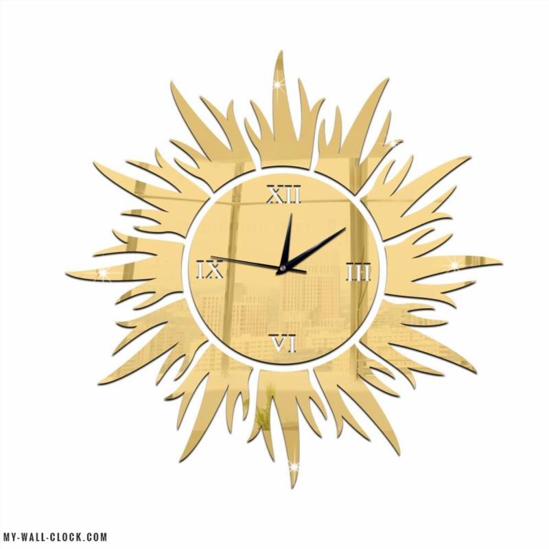Design Clock Sun Shape My Wall Clock