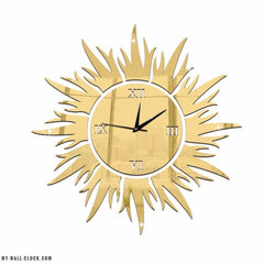 Design Clock Sun Shape My Wall Clock
