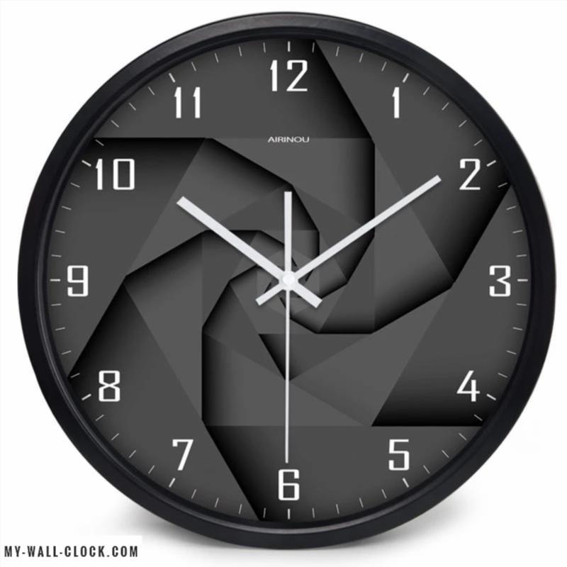Vortex Clock Black Design Wall Clock | My Wall Clock