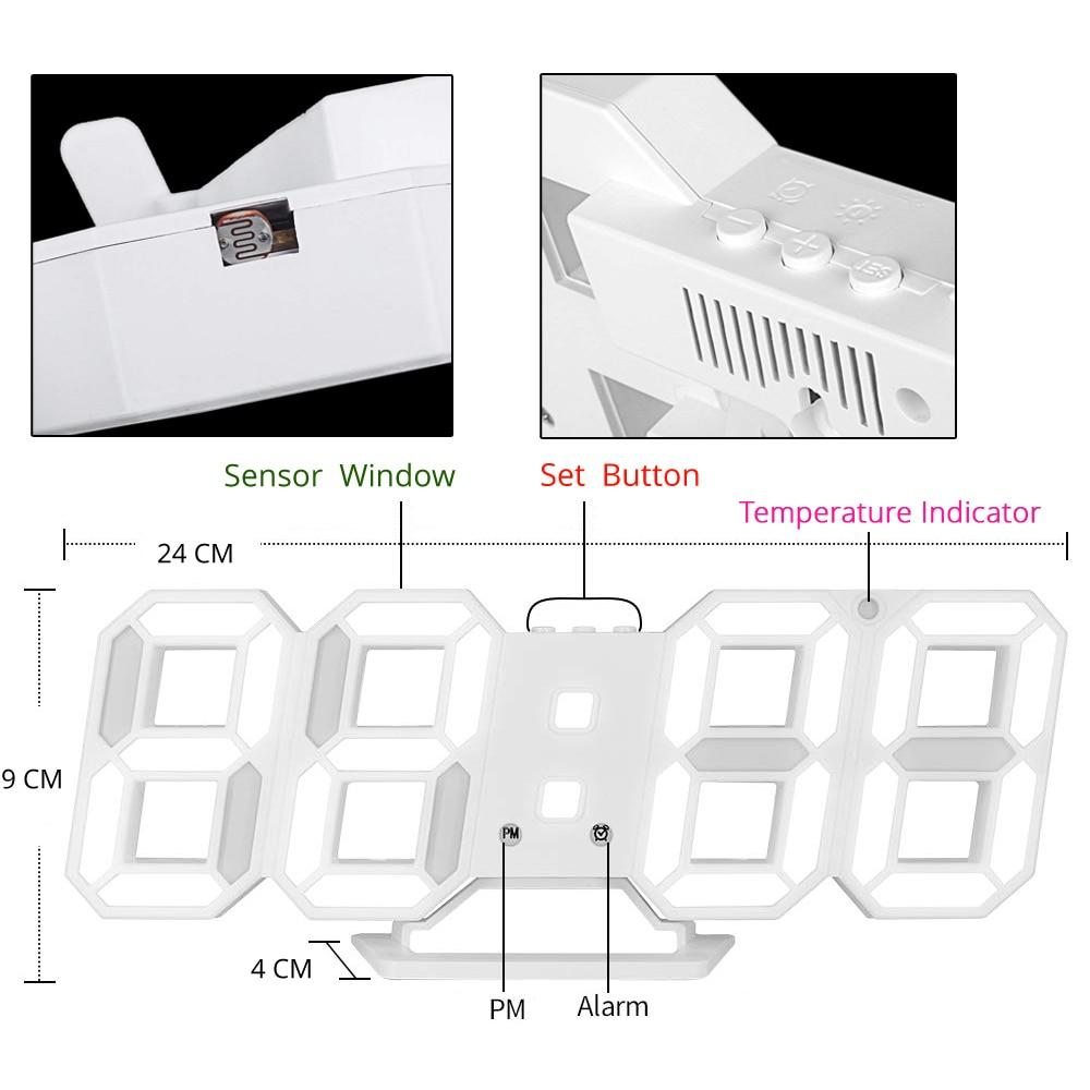 Digital Clock LED digits My Wall Clock