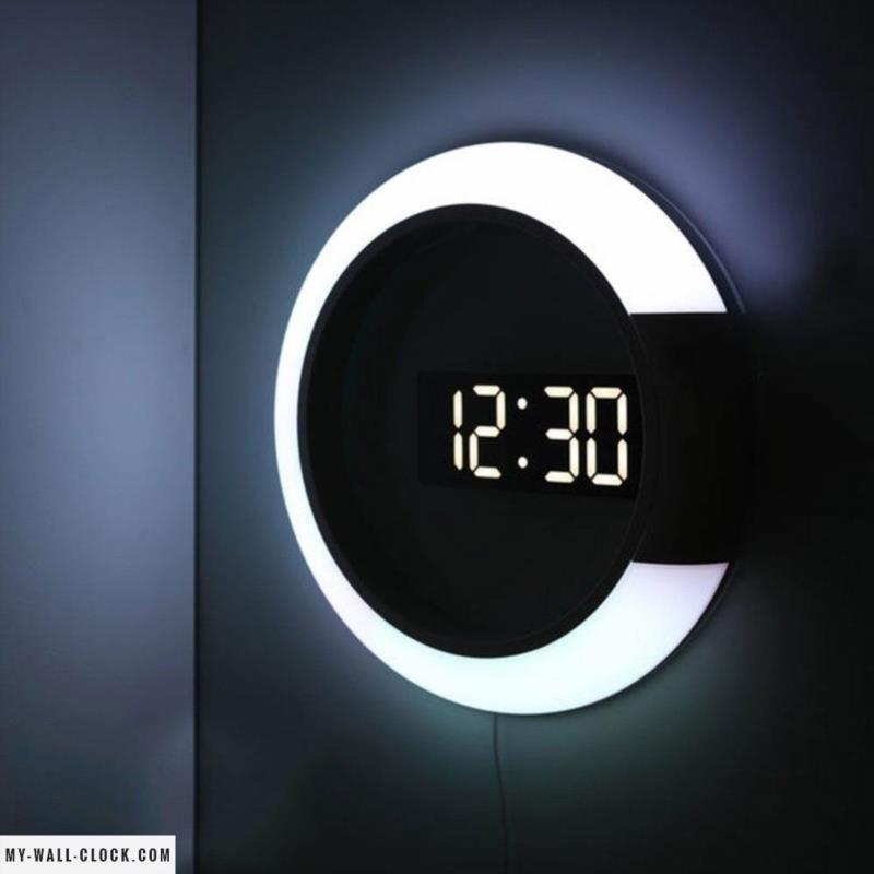 Digital Clock Multicolor Design My Wall Clock