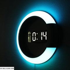 Digital Clock Multicolor Design My Wall Clock