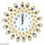 Feathers of Gold Design Clock My Wall Clock
