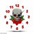Flowered Skull Clock My Wall Clock