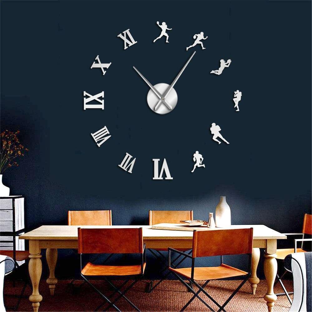 Giant American Football Wall Clock My Wall Clock