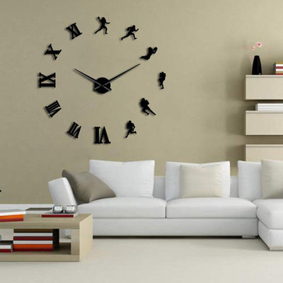 Giant American Football Wall Clock My Wall Clock