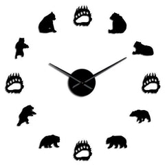 Giant Bear Wall Clock My Wall Clock