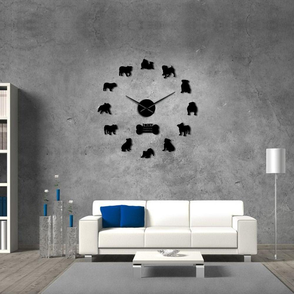 Giant Bulldog English Wall Clock My Wall Clock