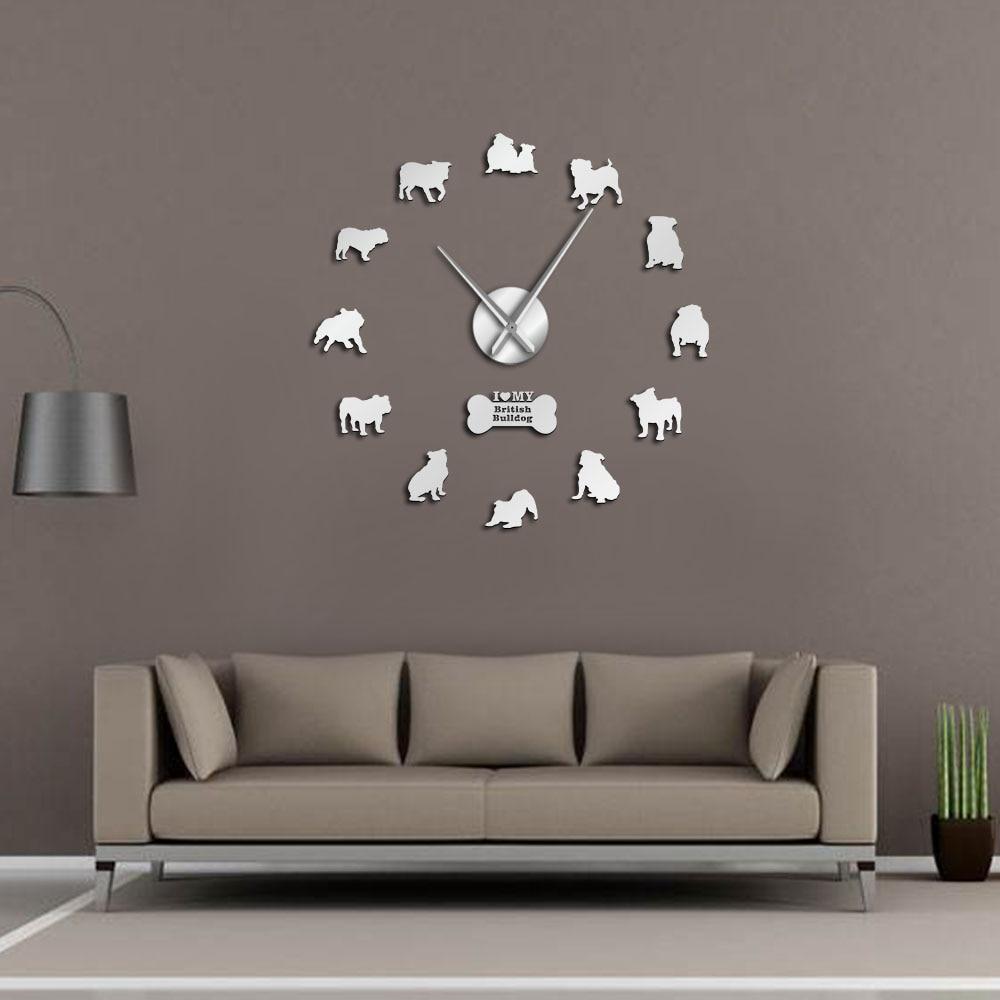 Giant Bulldog English Wall Clock My Wall Clock
