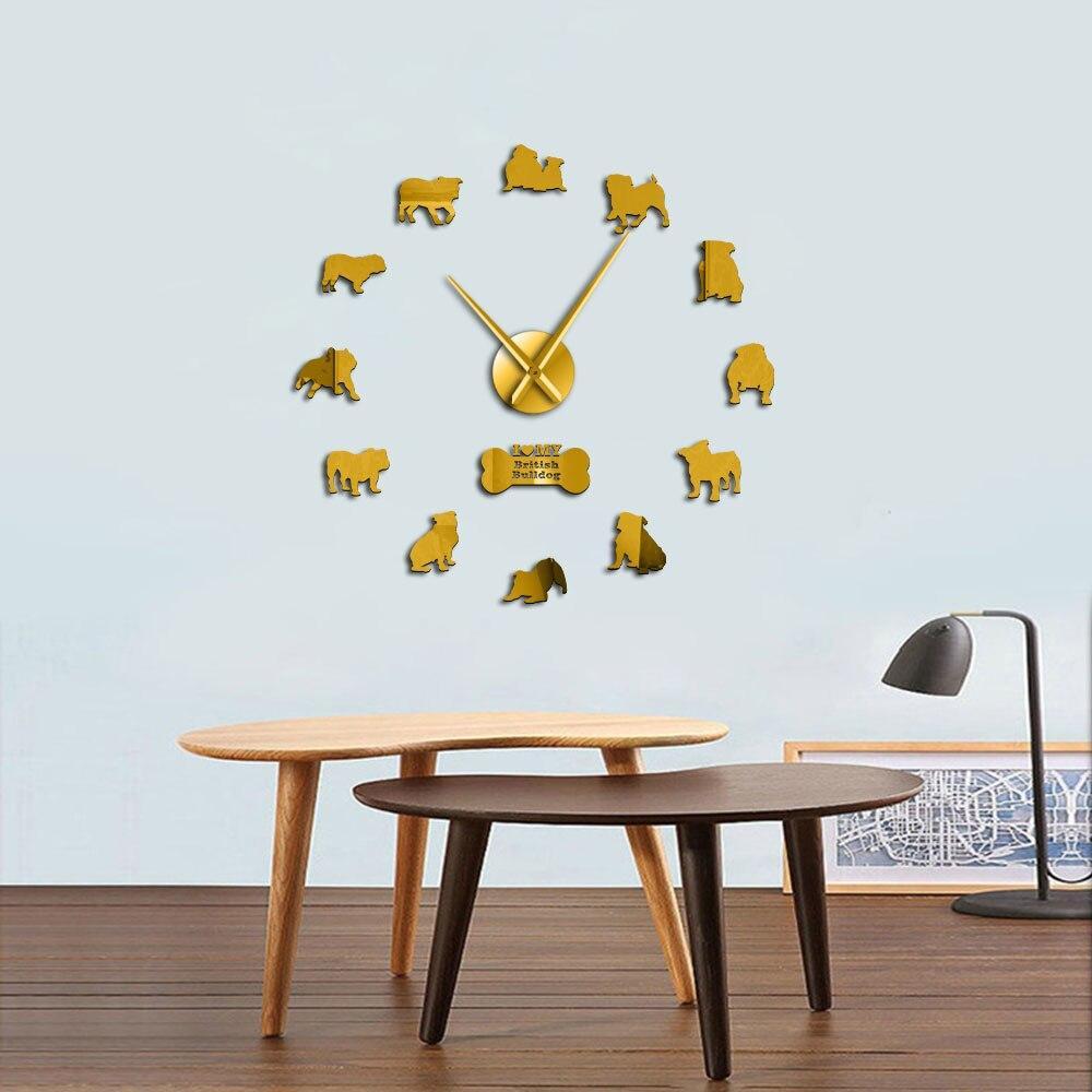 Giant Bulldog English Wall Clock My Wall Clock