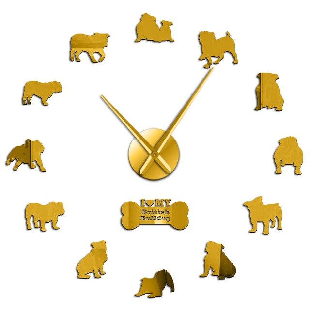 Giant Bulldog English Wall Clock My Wall Clock