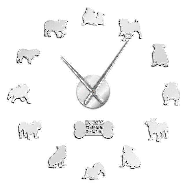 Giant Bulldog English Wall Clock My Wall Clock