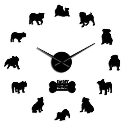 Giant Bulldog English Wall Clock My Wall Clock