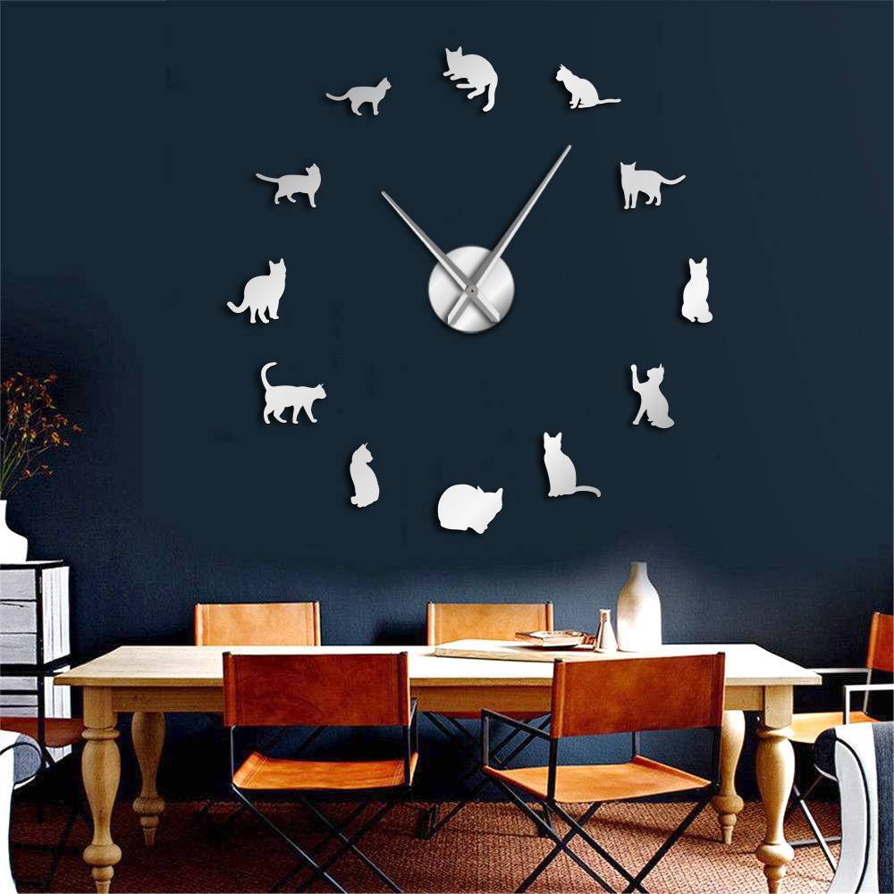 Giant Cat Wall Clock My Wall Clock