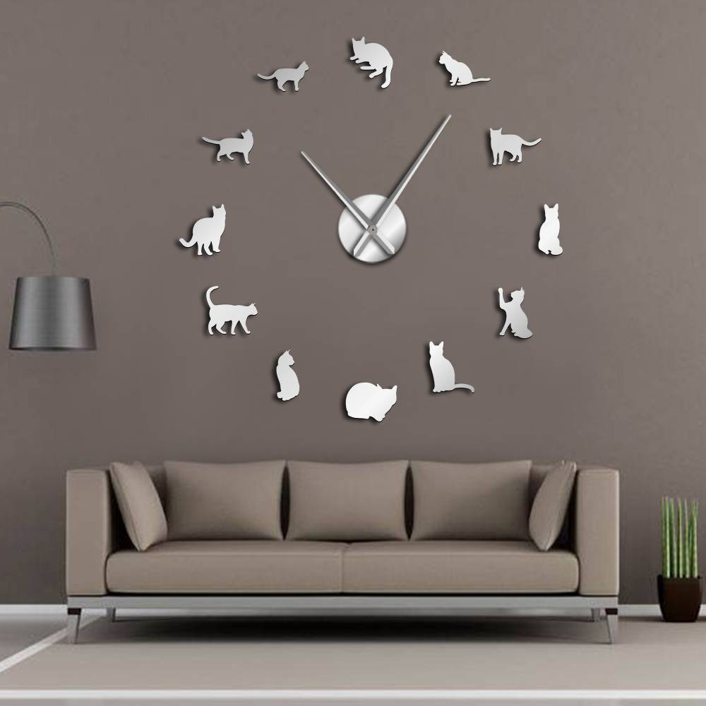 Giant Cat Wall Clock My Wall Clock
