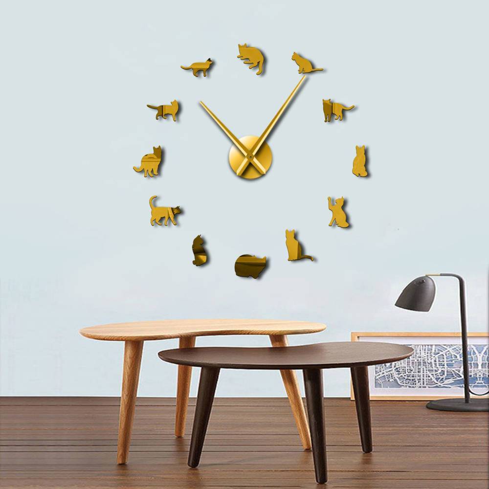 Giant Cat Wall Clock My Wall Clock