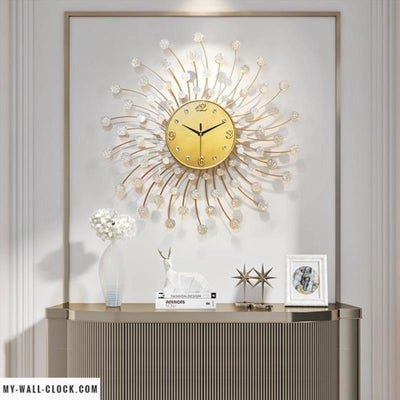 Giant Clock Spiral of Pearls My Wall Clock