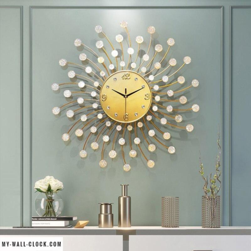 Giant Clock Spiral of Pearls My Wall Clock