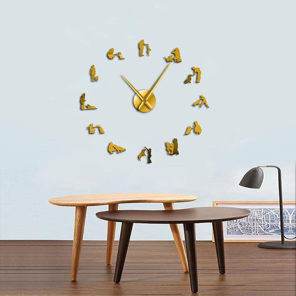 Giant Dog-Handler Wall Clock My Wall Clock