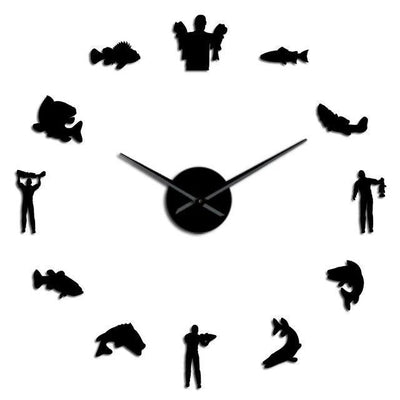 Giant Fisherman Wall Clock My Wall Clock