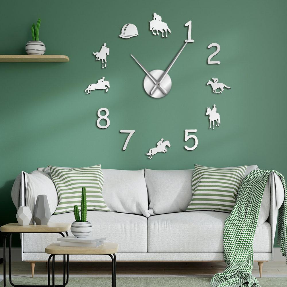 Giant Horse Riding Wall Clock My Wall Clock