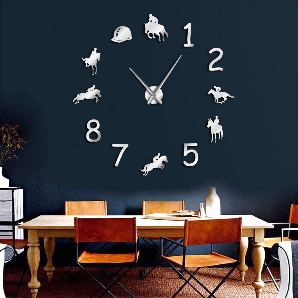 Giant Horse Riding Wall Clock My Wall Clock