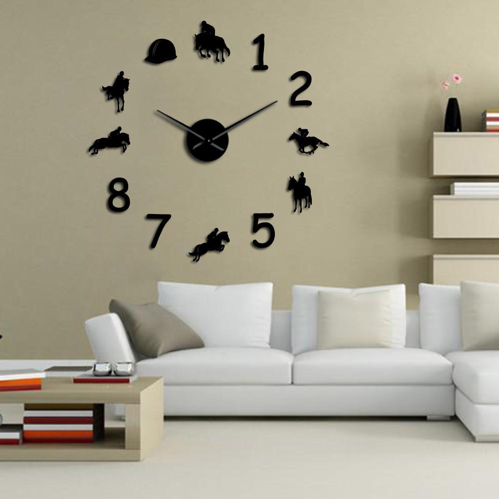 Giant Horse Riding Wall Clock My Wall Clock