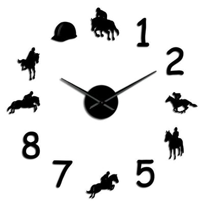 Giant Horse Riding Wall Clock My Wall Clock